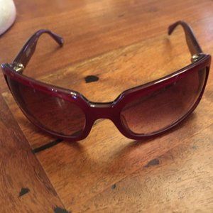 COACH Cranberry Reddish Brown Sunglasses